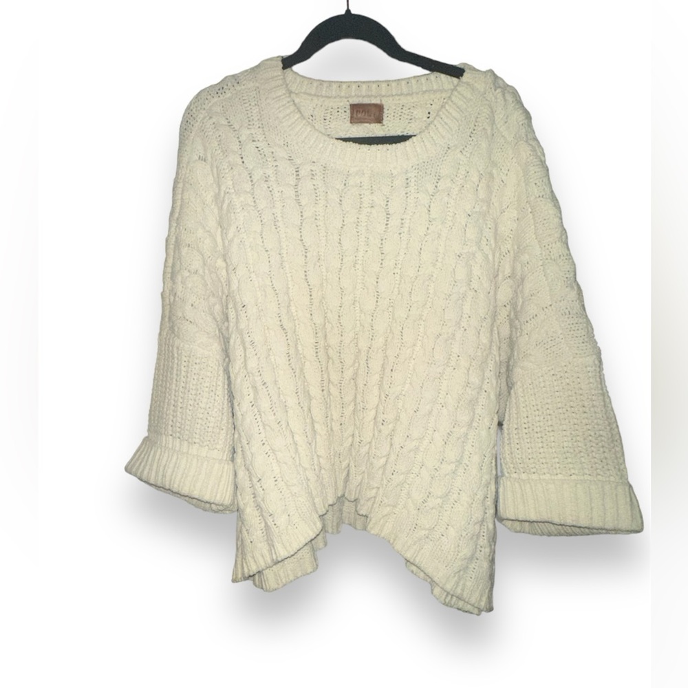POL Soft Cream Oversized Sweater; Size Large; Great Condition